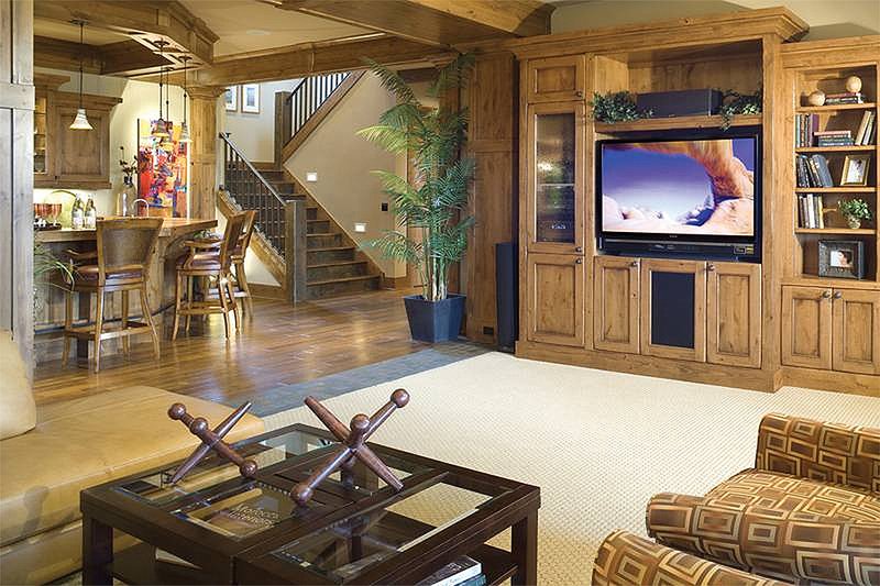 Home Plan - Theater - 5100 Square foot Craftsman home
