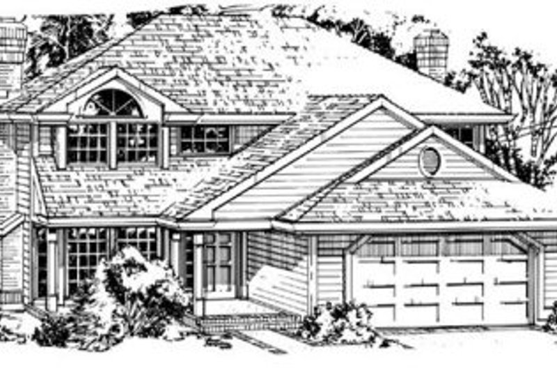 Traditional Style House Plan - 3 Beds 2.5 Baths 1980 Sq/Ft Plan #53-209