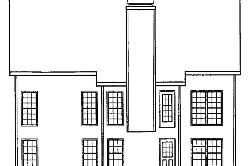 Home Plan - Exterior - Rear Elevation for Country House Plan #927-56 - 3 bed, 2.5 bath