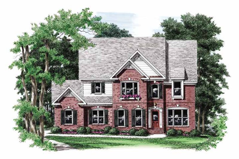 Home Plan - Colonial Exterior - Front Elevation Plan #927-848