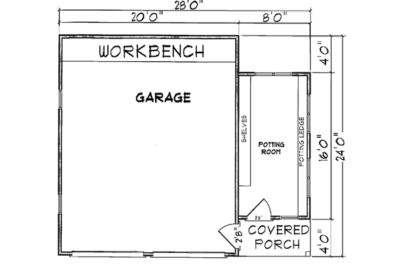 Floor Plan - Main Floor for Victorian House Plan #410-3601, 0 bath