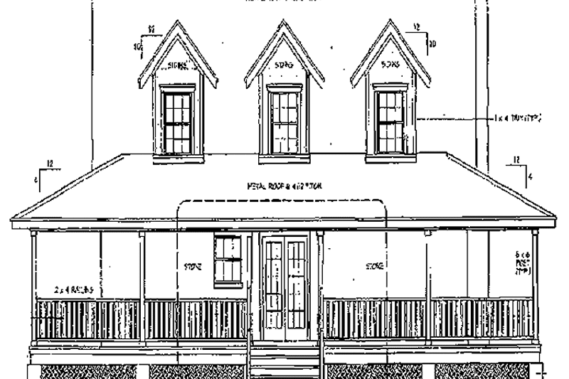 Dream House Plan - Exterior - Rear Elevation for Country House Plan #472-143 - 3 bed, 2.5 bath