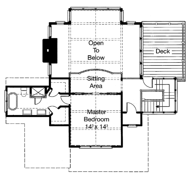 Architectural House Design - Craftsman Floor Plan - Upper Floor Plan #429-194