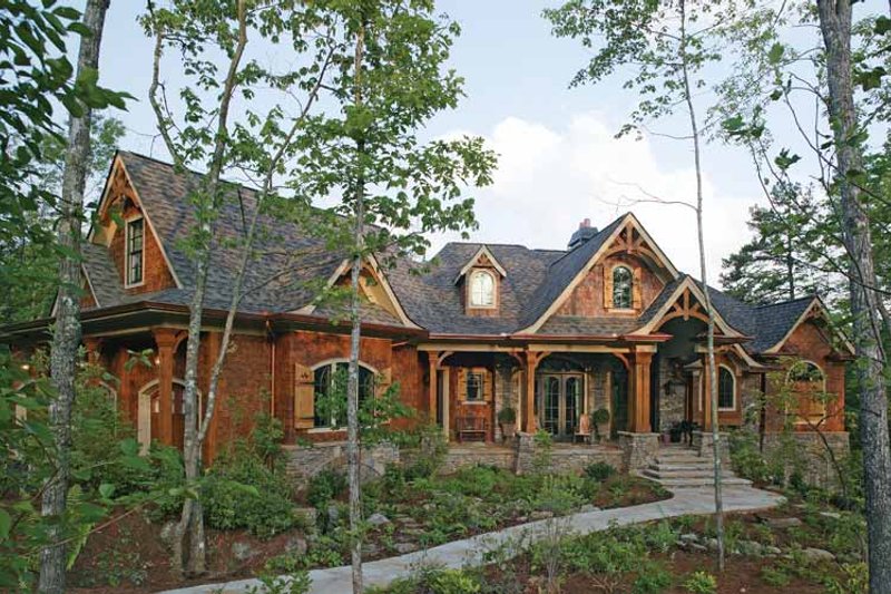 Architectural House Design - Exterior - Front Elevation 8 for Craftsman House Plan #54-245 - 3 bed, 2.5 bath