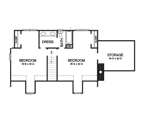 Home Plan - Country Floor Plan - Upper Floor Plan #10-267
