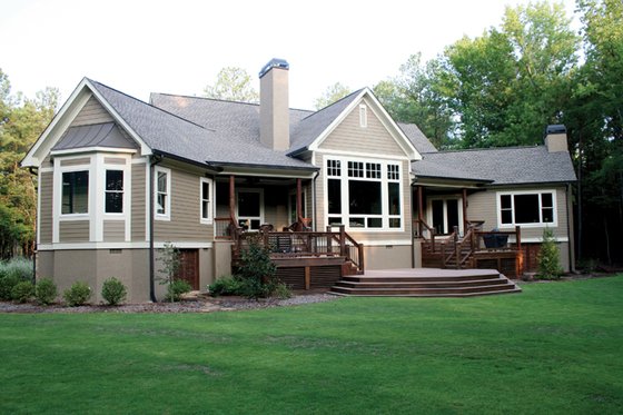 Exterior - Rear Elevation 2 for Craftsman House Plan #929-889 - 4 bed, 3 bath
