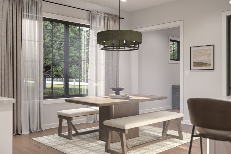 Architectural House Design - Interior - Dining Room for Farmhouse House Plan #455-780 - 3 bed, 2.5 bath