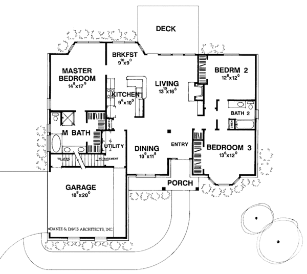 Architectural House Design - Traditional Floor Plan - Main Floor Plan #472-27