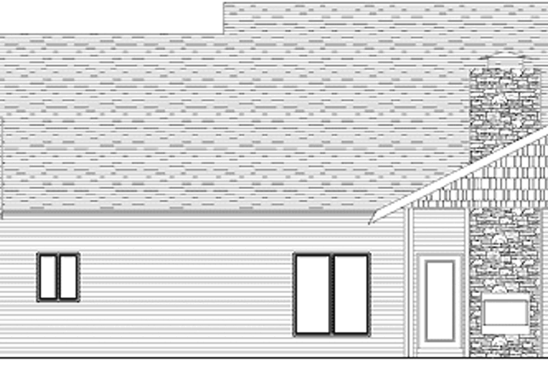 Dream House Plan - Exterior - Rear Elevation for Craftsman House Plan #950-1 - 2 bed, 2.5 bath