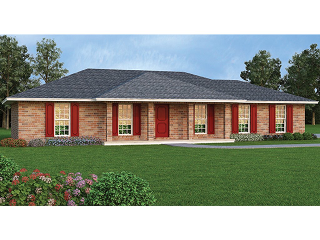Colonial Ranch House Plans
