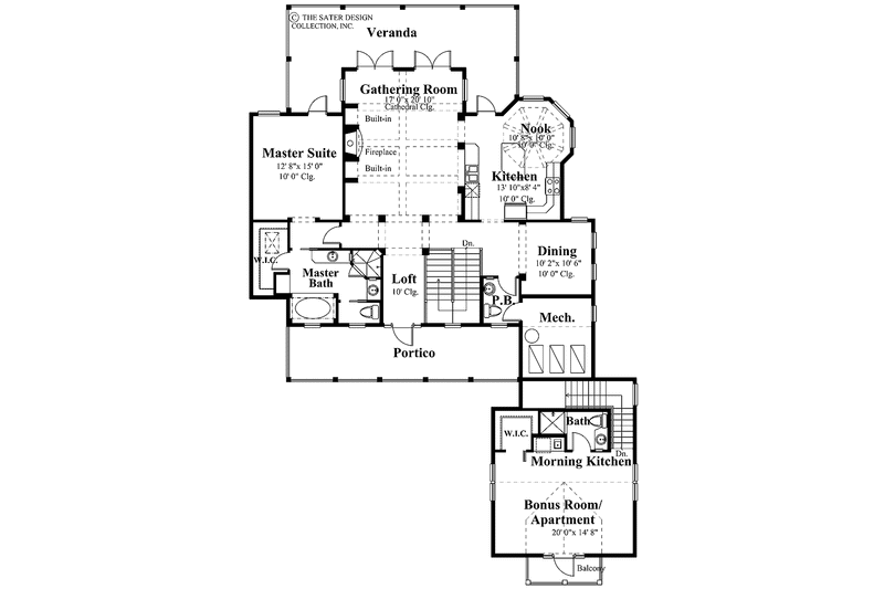 Dream House Plan - Floor Plan - Upper Floor for Country House Plan #930-87 - 4 bed, 4.5 bath