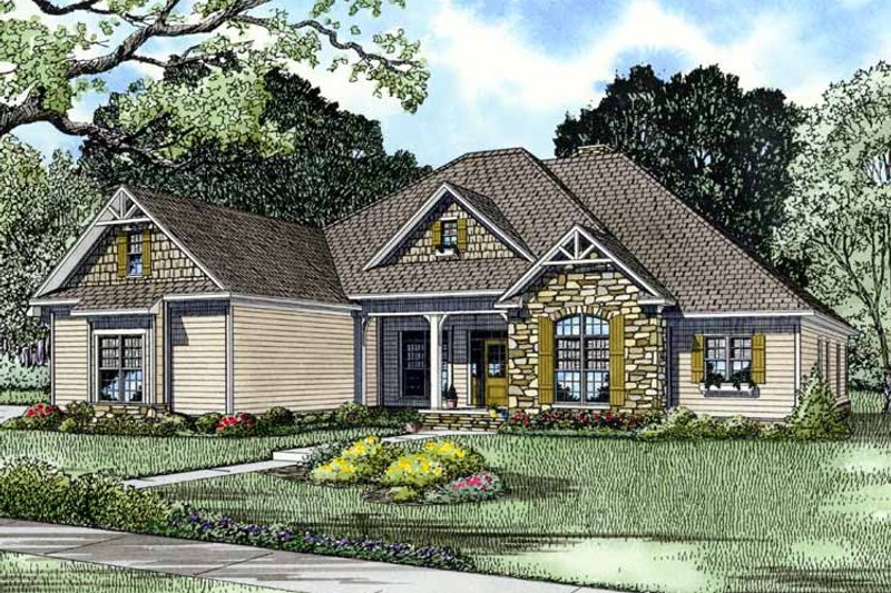 Home Plan - Exterior - Front Elevation 3 for Country House Plan #17-2717 - 4 bed, 3 bath