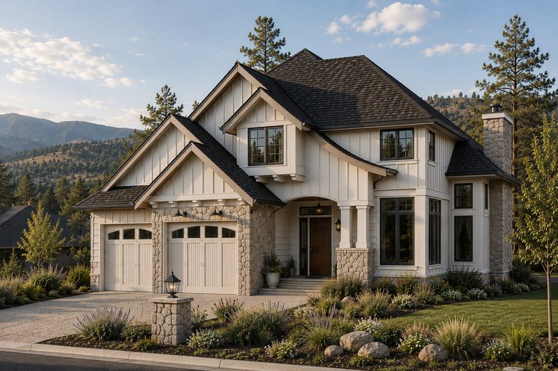 Home Plan - Exterior - Front Elevation 3 for Craftsman House Plan #1100-158 - 3 bed, 2.5 bath