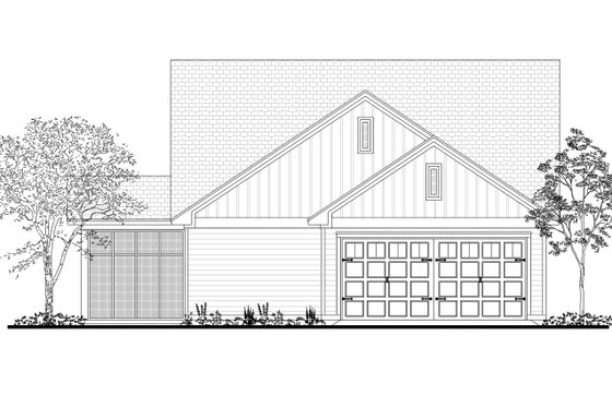 Exterior - Rear Elevation for Craftsman House Plan #430-174 - 4 bed, 3 bath
