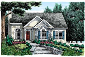 Country Exterior - Front Elevation Plan #927-149