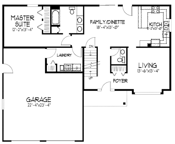 House Plan Design - Colonial Floor Plan - Main Floor Plan #51-809