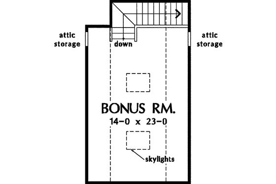 Floor Plan - Upper Floor for Country House Plan #929-259 - 3 bed, 2 bath