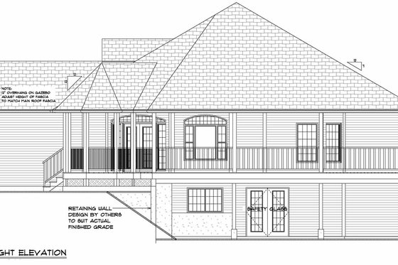 Exterior - Other Elevation 3 for Craftsman House Plan #126-221 - 3 bed, 2 bath