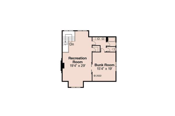 Dream House Plan - Floor Plan - Upper Floor for Farmhouse House Plan #124-1253 - 5 bed, 5.5 bath