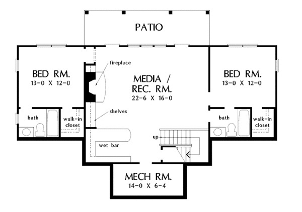 Dream House Plan - Country Floor Plan - Lower Floor Plan #929-416