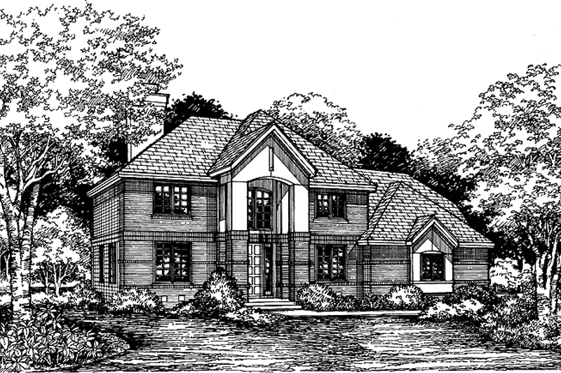 Dream House Plan - Classical Exterior - Front Elevation Plan #320-637