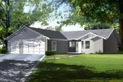 Colonial Style House Plan - 3 Beds 2 Baths 1804 Sq/Ft Plan #1-1356 