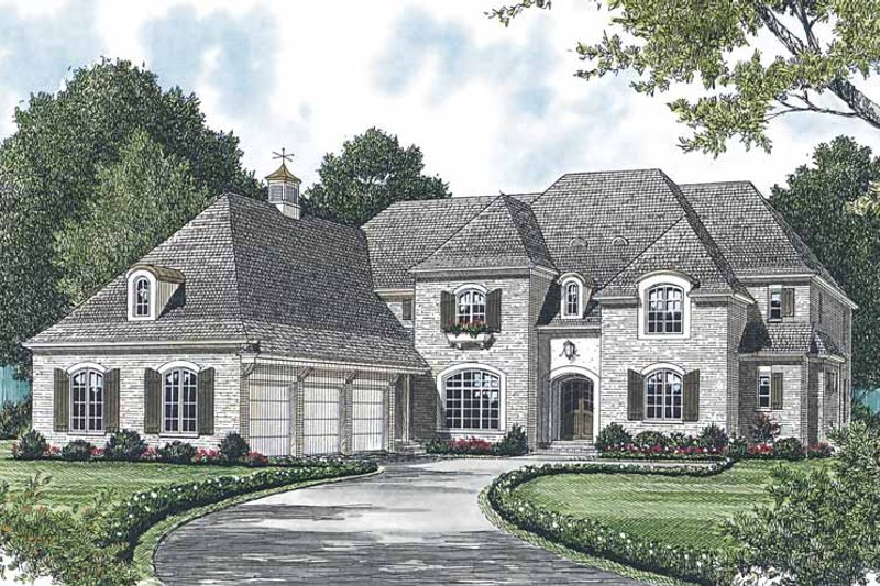 Dream House Plan - Traditional Exterior - Front Elevation Plan #453-589