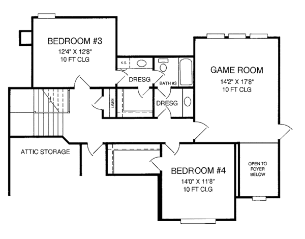 Home Plan - Country Floor Plan - Upper Floor Plan #952-179