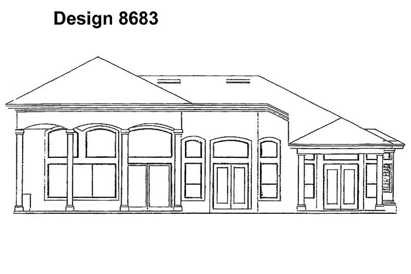 Dream House Plan - Exterior - Rear Elevation for Mediterranean House Plan #417-530 - 4 bed, 3 bath