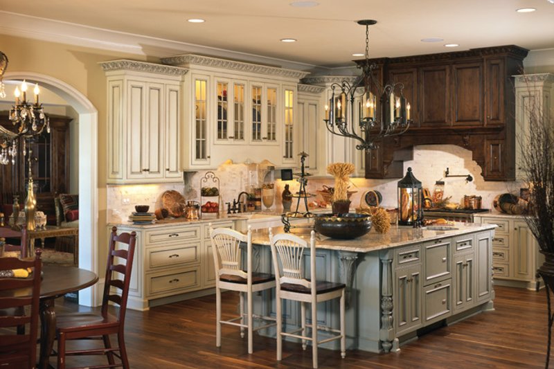 House Plan Design - Interior - Kitchen for European House Plan #453-609 - 7 bed, 7.5 bath