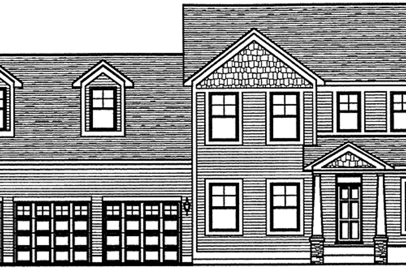 Home Plan - Country Exterior - Front Elevation Plan #320-1487