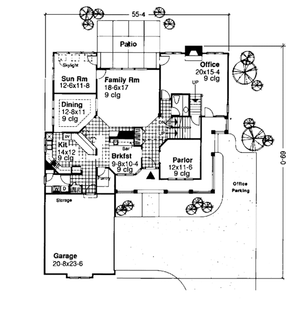 House Design - Prairie Floor Plan - Main Floor Plan #320-1085