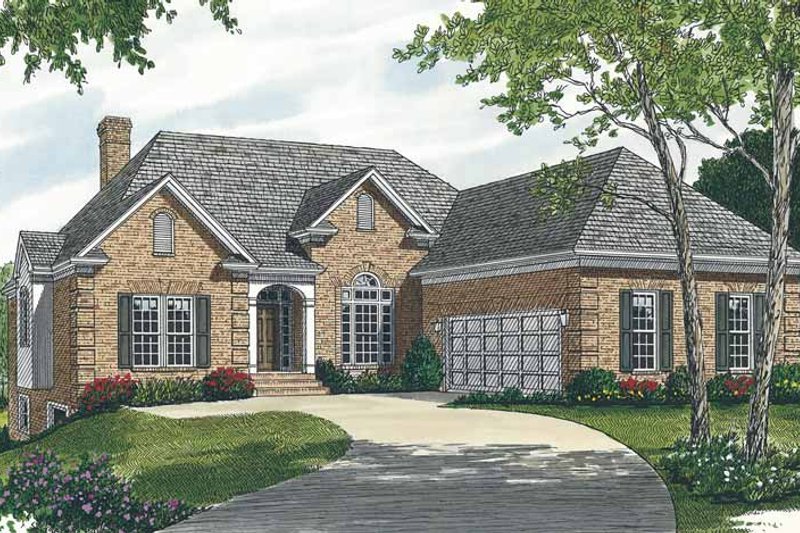 House Plan Design - Traditional Exterior - Front Elevation Plan #453-497