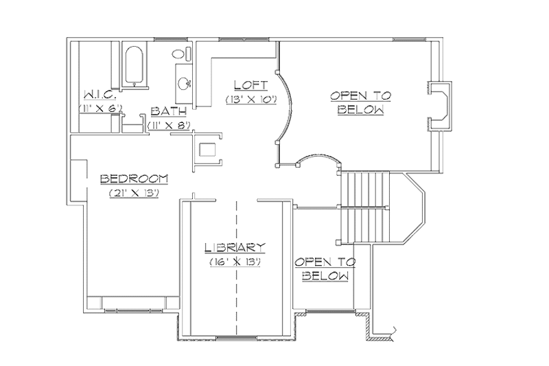 Home Plan - Floor Plan - Upper Floor for Traditional House Plan #945-50 - 5 bed, 3.5 bath