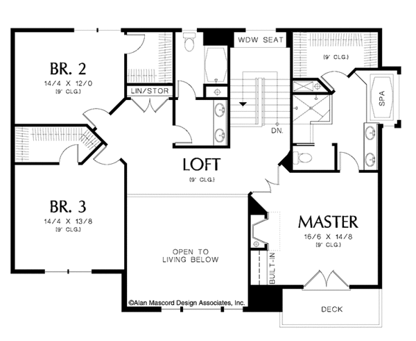 Prairie Floor Plan - Upper Floor Plan #48-857