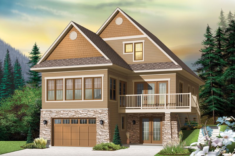 Home Plan - Country Exterior - Front Elevation Plan #23-2495