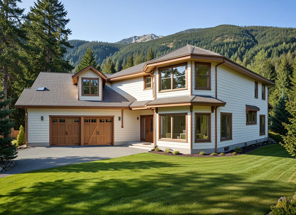 Exterior - Front Elevation 2 for Traditional House Plan #117-137 - 3 bed, 3 bath