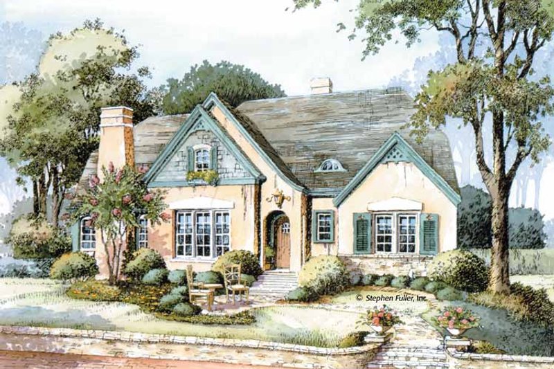 Dream House Plan - Exterior - Front Elevation 3 for Country House Plan #429-308 - 3 bed, 2.5 bath