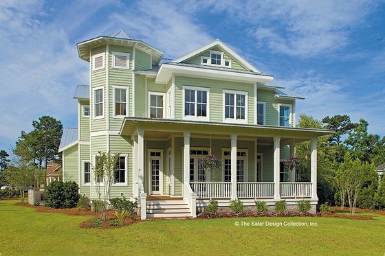 Exterior - Front Elevation 3 for Country House Plan #930-358 - 6 bed, 4.5 bath