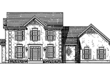 Home Plan - Classical Exterior - Front Elevation Plan #51-727