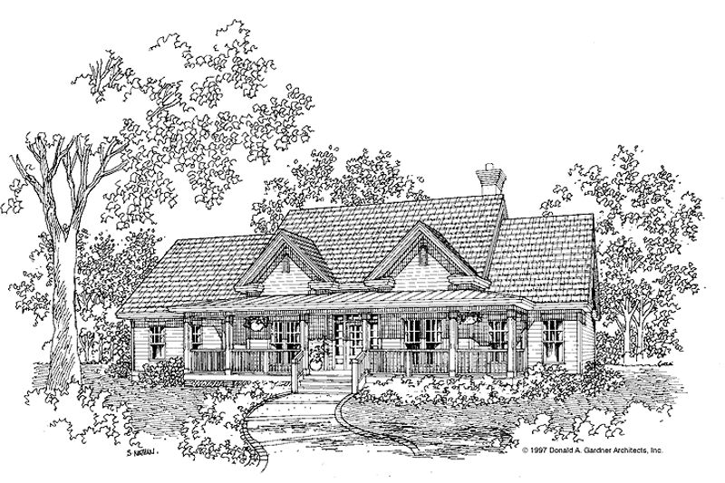 Dream House Plan - Victorian Exterior - Front Elevation Plan #929-283
