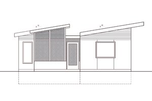 Exterior - Other Elevation for Modern House Plan #486-4 - 2 bed, 1 bath