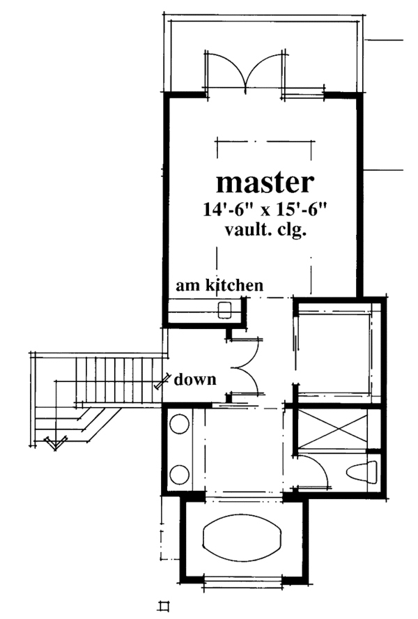 House Design - Country Floor Plan - Upper Floor Plan #930-49