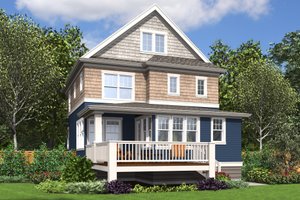 Exterior - Rear Elevation for Craftsman House Plan #48-678 - 4 bed, 3.5 bath