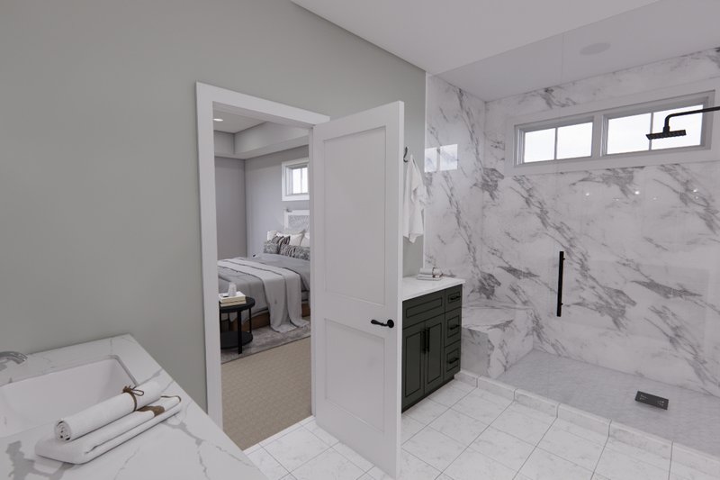 Home Plan - Interior - Master Bathroom 1 for Farmhouse House Plan #51-1327 - 3 bed, 2.5 bath