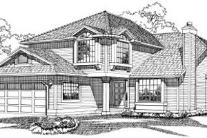 Traditional Exterior - Front Elevation Plan #47-543
