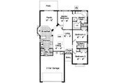 European Style House Plan - 3 Beds 2 Baths 1581 Sq/Ft Plan #417-136 
