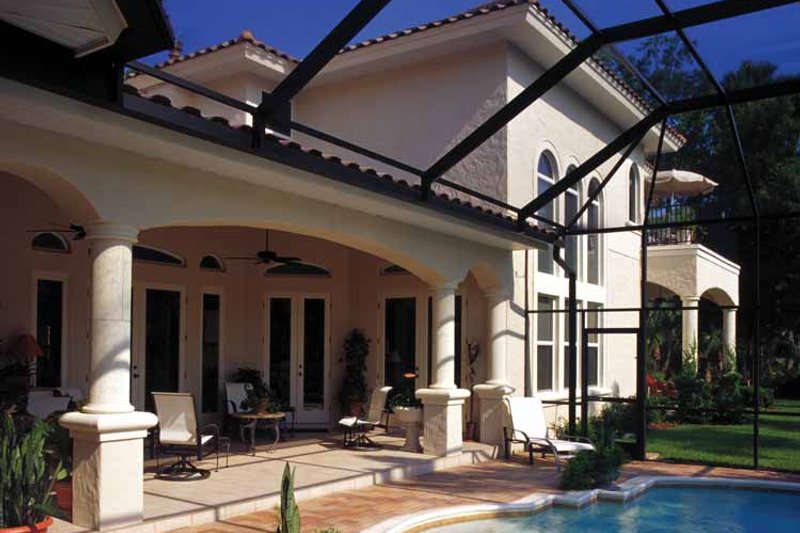 Home Plan - Exterior - Rear Elevation 2 for Mediterranean House Plan #417-748 - 4 bed, 4.5 bath