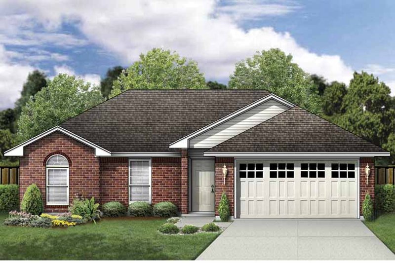 Home Plan - Exterior - Front Elevation 3 for Traditional House Plan #84-744 - 3 bed, 2 bath
