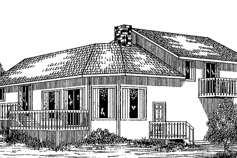 House Plan Design - Contemporary Exterior - Front Elevation Plan #60-870